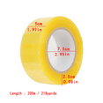 218 Yards Heavy Duty Packing Tape, Large Pack Tape, Clear Strong