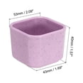 thumbnail image 2 of Uxcell 2" Square Plastic Succulent Planter with Drainage Flowerpot Container, Purple 3 Pack, 2 of 5
