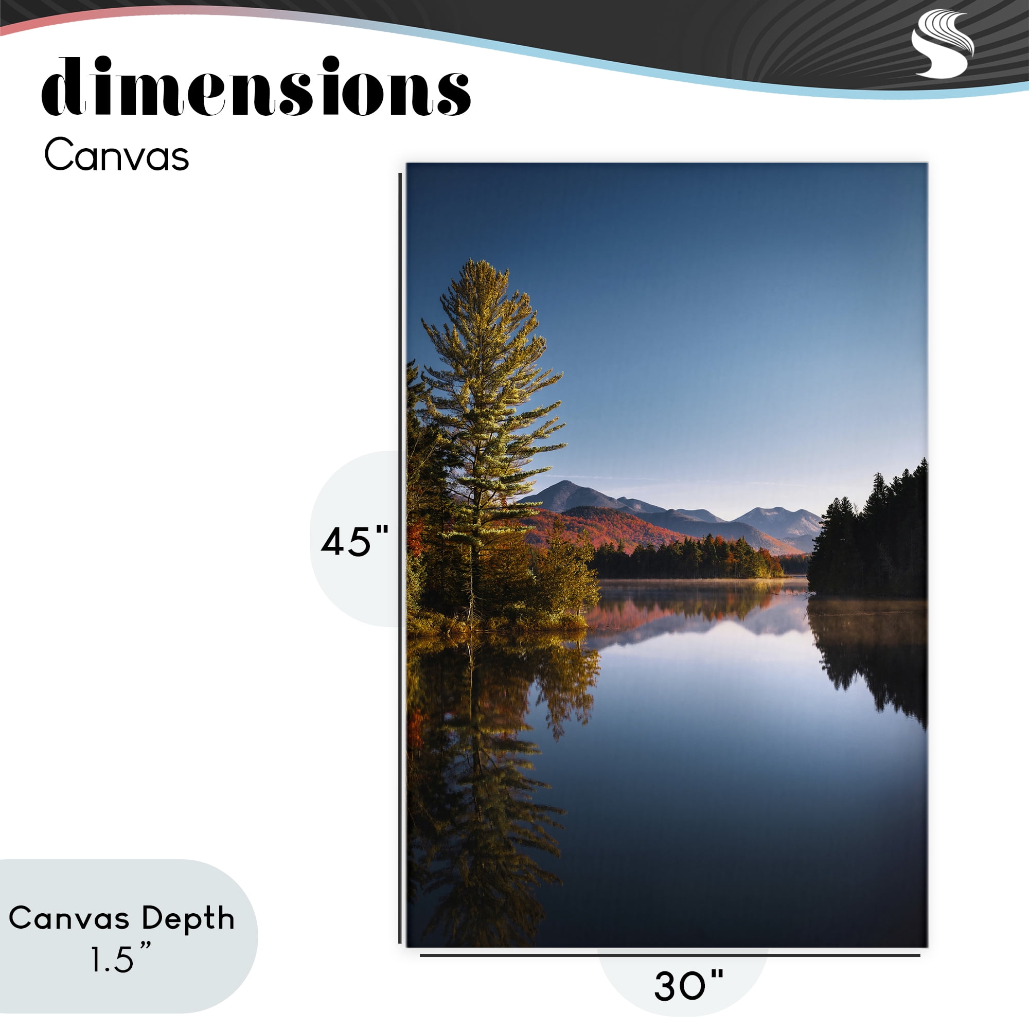 Stupell Industries Autumn Morning Wilderness Canvas Wall Art, design by Jonathan Zaharek