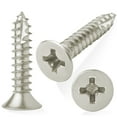 thumbnail image 5 of Cauldham Satin Nickel Wood Screws #9 x 1 Inch for Door Hinges - 25 pack, 5 of 7