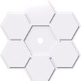 thumbnail image 3 of Ekena Millwork CMP18DY-02000 18 in. OD x 2 in. ID Square Daisy Architectural Grade PVC Contemporary Ceiling Medallion, 3 of 4