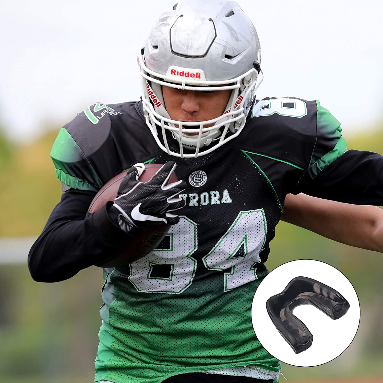 Mouth Guard Sports, Sports Mouthguard with Case EVA Double Colored