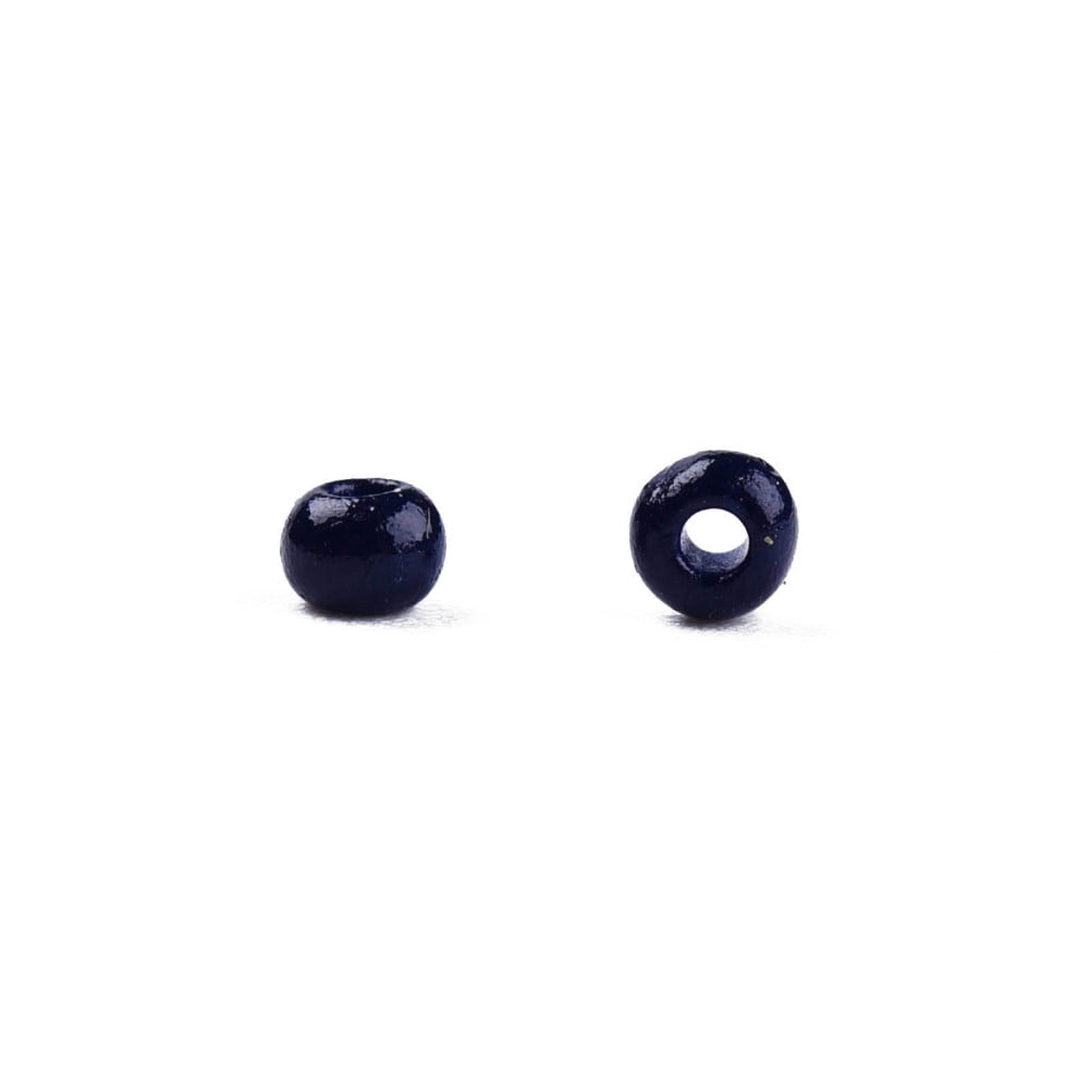 11/0 Grade A Round Glass Seed Beads Baking Paint Dark Blue 2.3x1.5mm Hole: 1mm about 48500pcs/pound