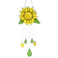 thumbnail image 1 of Pendentif d'Intérieur en Alliage d'Époxy et de Zinc, Clochette à Fleurs et Tournesol, 1 of 6
