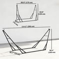 thumbnail image 3 of Outsunny Support de Hamac 9,5 Pi Portable et Ajustable, Capacité de 120 kg, Noir, 3 of 10