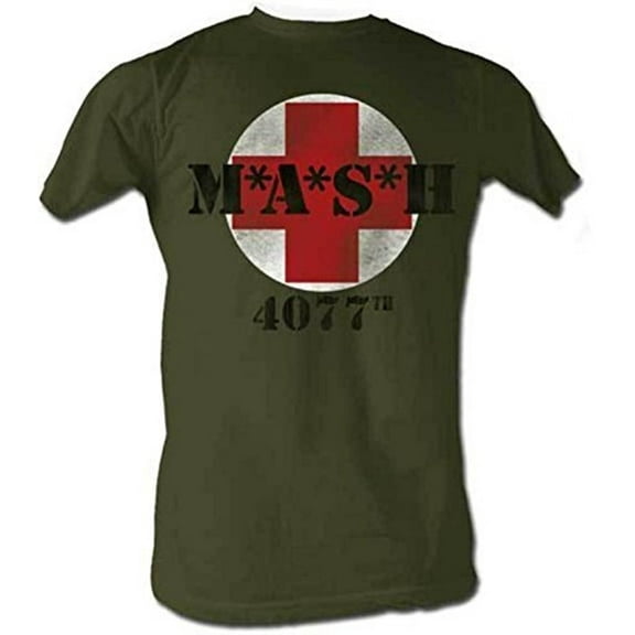 MASH 4077th Circle Army Green T-shirt