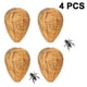thumbnail image 1 of 4 Piezas Señuelos De Nido De Avispas A Prueba De Agua Disuasivo De Avispones Colgantes Nido De Avispas De Tela Falsa Señuelo De Abejas No Tóxico Disuasivo para El Hogar Y El Jard, 1 of 5