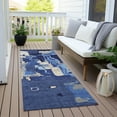 thumbnail image 6 of Addison Rugs Chantille Indoor/Outdoor Transitional Abstract Navy Washable Runner Rug, 2'3" x 7'6", 6 of 6