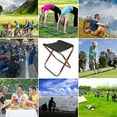 thumbnail image 5 of Camping Folding Stool Mini Outdoor Collapsible Slacker Chairs Seat, 5 of 5