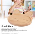 thumbnail image 3 of Toddler Plates, Wooden Dish Animal Wooden Plate Handcrafted  for Home, 3 of 7