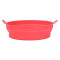 thumbnail image 2 of Friteuse Pliable Doublure en Silicone de Qualité Alimentaire Résistant aux Hautes Températures Pot en Silicone Rond Rouge Diamètre 21CM, 2 of 9