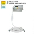 thumbnail image 5 of WAC Lighting Lotos 4" Round Adjustable Aluminum Recessed Kit in White (Set of 6), 5 of 5
