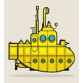 thumbnail image 3 of Ambesonne Yellow Submarine Duvet Cover Set, Grunge Style, Twin, Grey Yellow Blue, 3 of 3