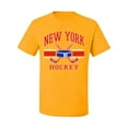 thumbnail image 2 of Wild Bobby City of New York NY Hockey Fantasy Fan Sports Men's T-Shirt, Gold, Large, 2 of 5
