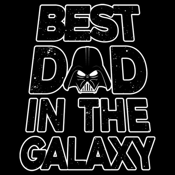 medallista Matón Antibióticos Men's Star Wars Father's Day Best Dad Darth Vader Helmet Graphic Tee Black  4X Large - Walmart.com