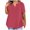 Red, variant on Womens Oversized Tops Loose Fit Short Sleeve Blouses for Women Business Womens V Neck T Shirts Cotton Womens Plus Size Solid Color Tops Blouse