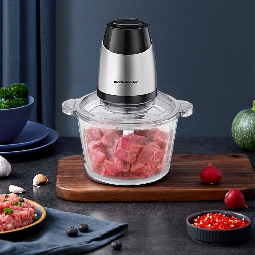 Homeleader Electric Chopper - Blender and Food Processor Combo, 3 in 1 Food  Grinder for Coffee, Meat, Vegetables, Fruits, Coffee, 8 Cup Glass Bowl