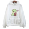 thumbnail image 5 of Sudaderas con capucha de dinosaurio de té Boba Kawaii para mujeres y hombres, sudadera informal, ropa de lana de invierno, Jersey estético coreano de manga larga, 5 of 5