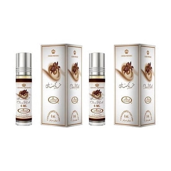 Al Rehab Choco Musk Concentrated Perfume 0.2 oz / 6 ml Unisex Roll On Pack of 2