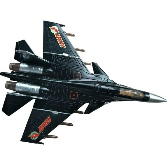 Simulation J15 Jet Fighter Attack Plane Military Model Alloy Airplane Model 1/100 Scale with Sounds Light Pull Back Function TAPDRA Accessories