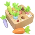 thumbnail image 1 of Juego de madera Toy KMTJT Macron Carrot Harvest para 1 a 3 años, 1 of 6