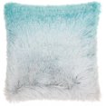 thumbnail image 1 of HomeRoots 386435 Plush Accent Throw Pillow, Turquoise & Silver, 1 of 1