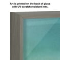 thumbnail image 3 of Kate and Laurel Blake Monterosso Framed Printed Glass Wall Art by Rachel Dowd, 18x24 Gray, Chic Coastal Art for Wall, 3 of 7