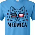 thumbnail image 4 of Inktastic 4th of July Meowica Cat in Flag Sunglasses T-Shirt, 4 of 5