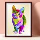 thumbnail image 3 of Cuadros Decorativos 5D DIY Diamond Painting Kits Color Cat Full Square Drill Wall Art (20X30CM) Tmvgtek embutido en tela, 3 of 6