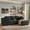 Black, variant on 105" Lofka Modular Couch Sectional Corduroy Cloud Sofa Deep Seat L-Shaped Boneless Sectional Couch Black No Assembly