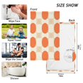 thumbnail image 6 of Yayeee 2 Pack Hand Towels for Bathroom 100% Cotton 16" x 28" Soft Absorbent Kitchen Towel, Orange Geometric Circles, 6 of 7
