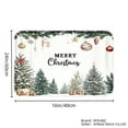 thumbnail image 4 of SPXUBZ Merry Christmas Non-slip Flannel Floor Mat for Bathroom Kitchen Bedroom Decor 16x24 inch, 4 of 5