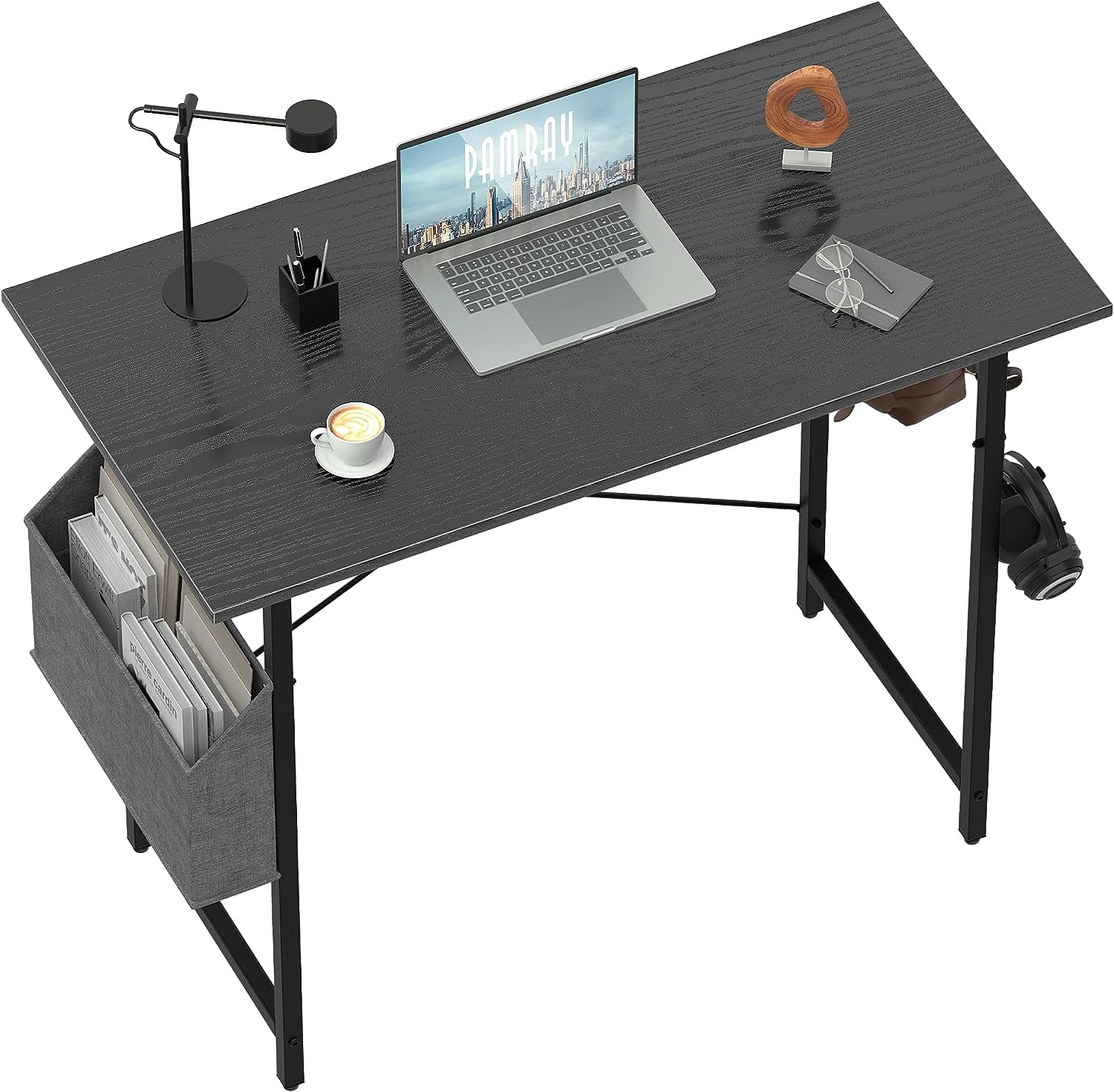 32 Inch Computer Desk for Small Spaces with Storage Bag, Home Office