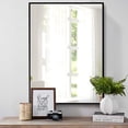 thumbnail image 6 of PS Beveled Frame Hanging Mirror Wall Mirror Bathroom Mirror Vanity Mirror for Bathroom Living Room Black 39.5" x 30", 6 of 7