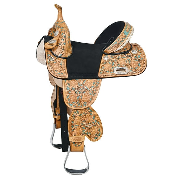 HILASON Child Treeless Horse Saddle Western American Leather Barrel | for Horses