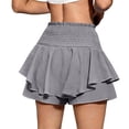 thumbnail image 6 of Kvture Women's Mini Skirt High Waisted Layered Ruffle Skirts Tiered Short Skirt Lingerie Y16K S, 6 of 8