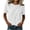 White, variant on Linen Cotton Tops For Women Summer Crew Neck Short Sleeve Solid Polished Beach Vacation Weekend Casual Travel Outfit Daytime Layering Streetwear Daily