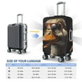 thumbnail image 6 of Daiia Modern Funny Duck Luggage Cover, Thickened Washable Travel Luggage Covers, Elastic Unique Baggage Covers for 18-20 inch Luggage-Small, 6 of 9