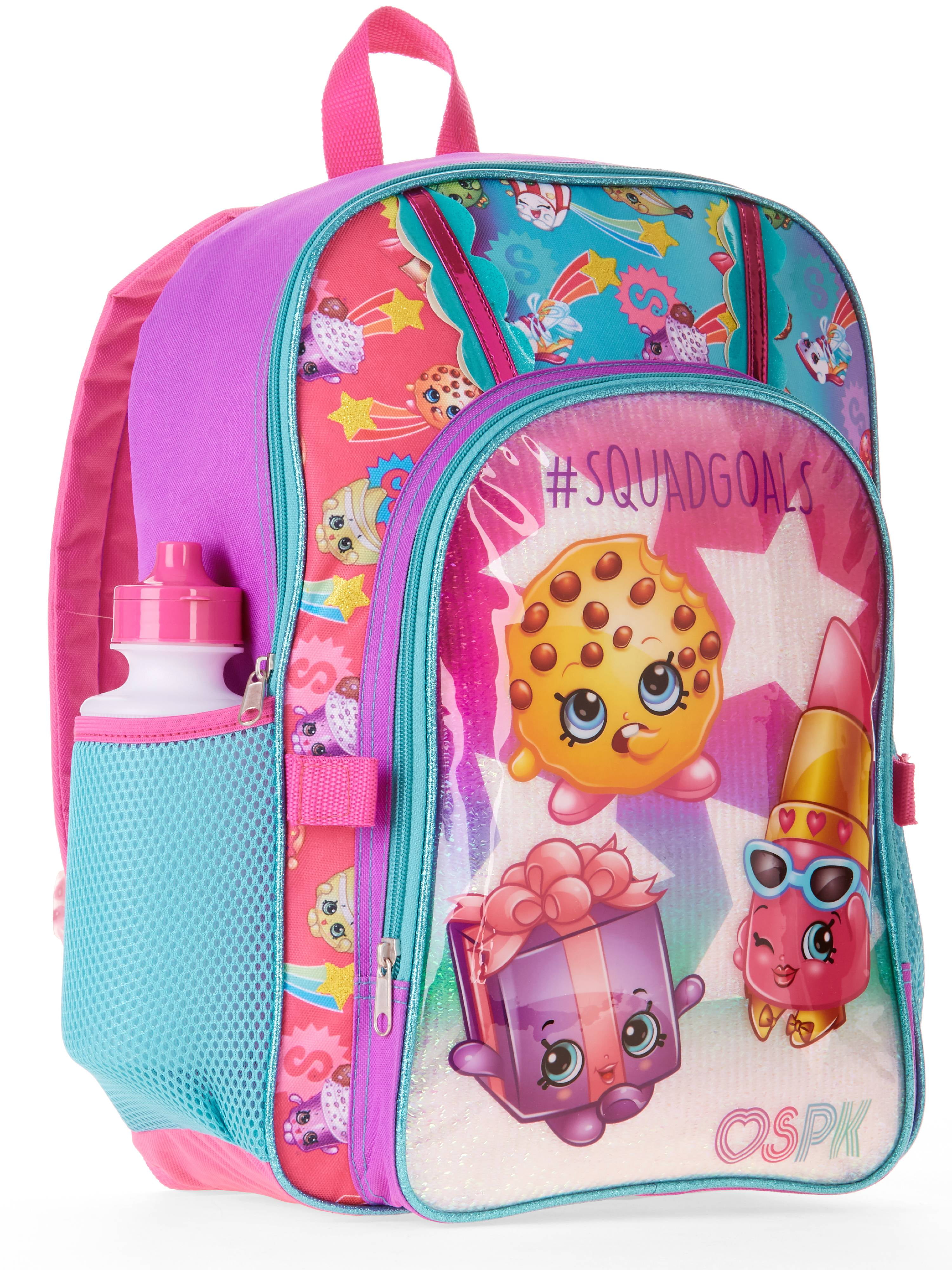 Shopkins 16 Backpack with Lunch Kit, School Kids Accessories