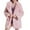 Pink, variant on Wensltd Women's Winter Coats Fleece Jacket Faux-fur Long Sleeve Warm Outerwear Fall Clothes Pink
