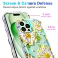 thumbnail image 5 of Magnetic Case for iPhone 16 Plus Support Wireless Charging, Floral Stars Butterfly Pattern Print Design Rugged Shockproof Cover for Women Girls, Flower Protective Phone Case Cover, Floral-C, 5 of 7