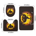 thumbnail image 2 of Bathroom Rugs Sets 3 Piece - Halloween Relaxing Pumpkin Cat Absorbent Non Slip Bath Mats, U-Shape Toilet Lid Cover, Contour Mat, Soft Washable Shower Mats Bath Rug Mat for Bathroom Tub Toilet, 2 of 7
