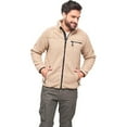 thumbnail image 2 of BRANDIT INDIVIDUAL WEAR Adult Male Fleece Full Zip Jacket, Color: Camel, Size: M, 2 of 7