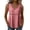 360#Pink, variant on Women's Eyelet Tank Tops Casual Sleeveless V-Neck Blouses Empire Waist Trendy Boho Summer Beach Vacation Outfits