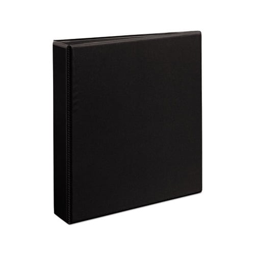 Durable View Binder with DuraHinge and EZD Rings 3 Rings, 1.5" Capacity, 11 x 8.5, Black, 9400