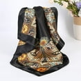 thumbnail image 3 of Wowkaka Silk Scarf Womens Elegant Large Head Scarves Soft Silk Feel Satin Square Scarf Shawl, 3 of 9