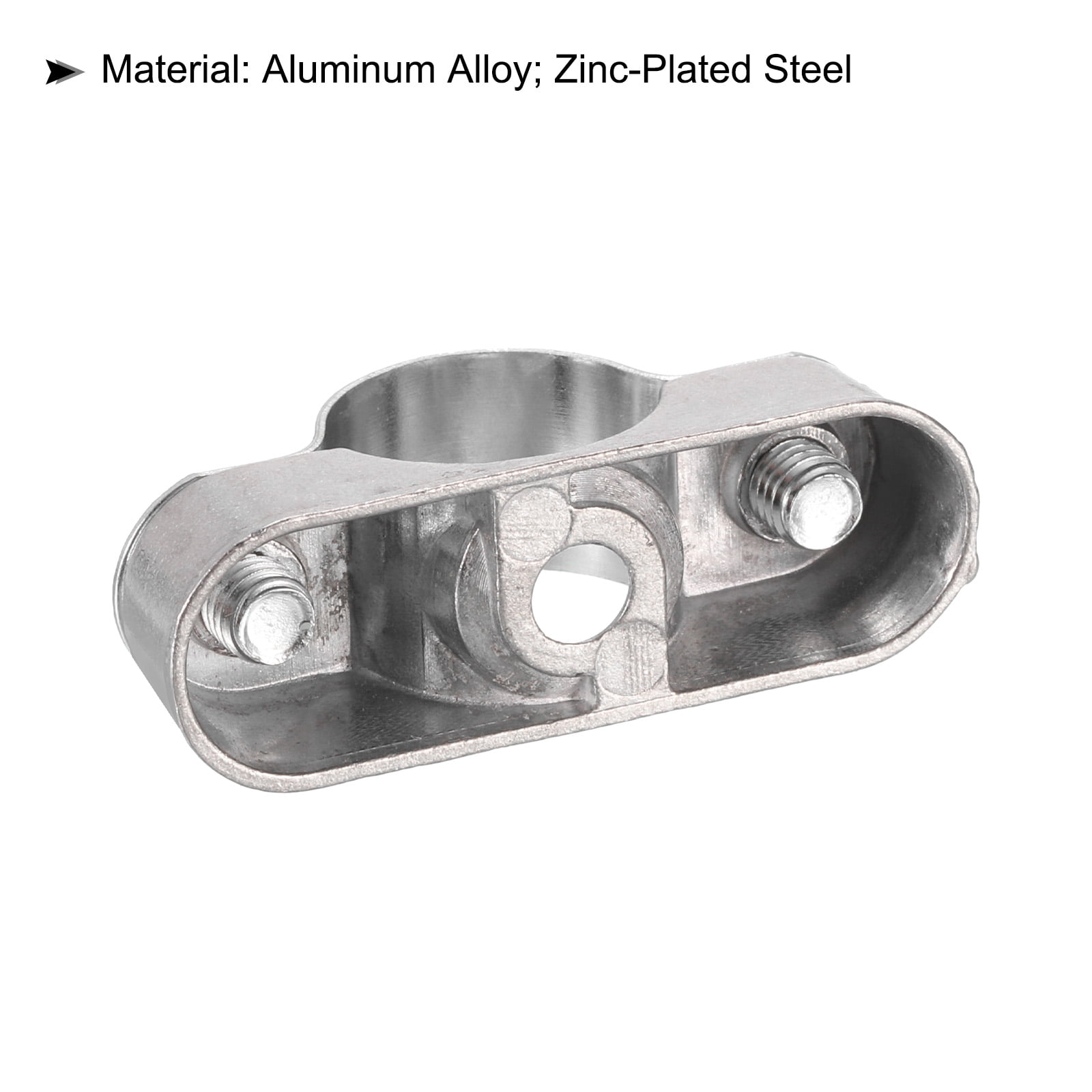 Uxcell 5-Pack 1-1/4" (32mm) Adjustable Pipe Bracket Clamp – Zinc-Plated Iron Wall/Ceiling Mount Strap Support With Screws