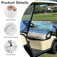 thumbnail image 6 of Aplkyhs Beach Shell Golf Cart Front Seat Cushion Set Sea Wave Turtle Club Car Precedent Seat Covers Universal Golf Cart Seat Towel Blanket Suitable for All Seasons Golf Cart Seat Covers, 6 of 6