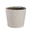 thumbnail image 4 of MDR Trading Inc. FP-ECX-100_Q01 White On White Weave Pattern Planter, 4 of 4