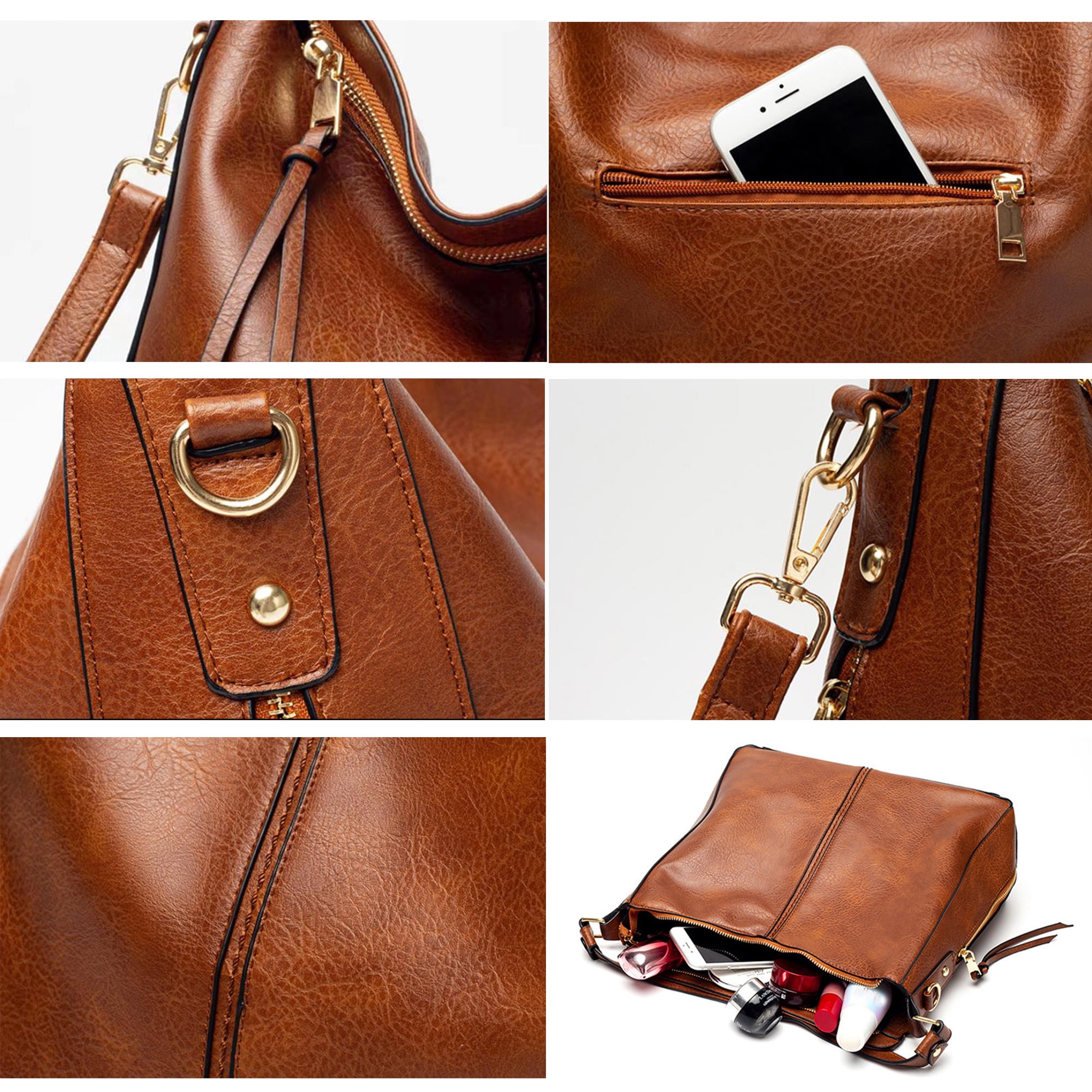 Ablanczoom Crossbody Bag Womens Purse Handbags Large Capacity Messenger Shoulder Bags Women Soft Leather